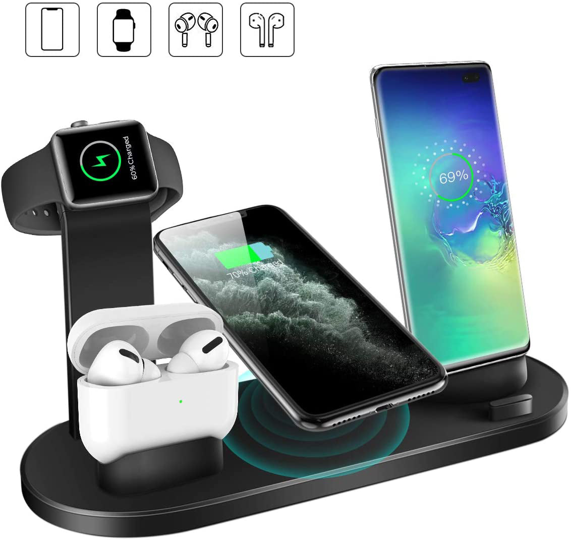 Wireless Charger 4 In 1 Charging Station Apple Devices
