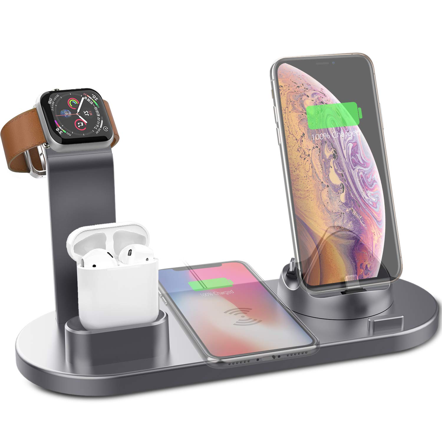 Wireless Charger 4 In 1 Charging Station Apple Devices